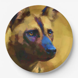 Lycaon Pictus Papieren Bordje