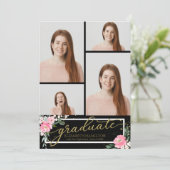 Lycée Faire-part 4 Photo Floral (Debout devant)