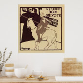 Lyceum Theater Don Quixote vintage Poster (Keuken)