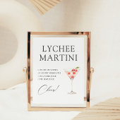 Lychee Martini cocktailbar recept Poster