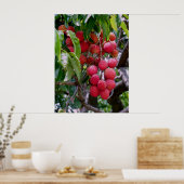 Lychees Fruit Poster (Keuken)