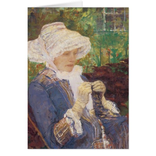 Lydia Crocheting en Jardin à Marly, Mary Cassatt (Devant)