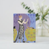 Lydia en Bengaals in geel en blauw Briefkaart (Staand voorkant)