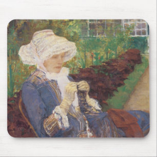 Lydia haakt in de tuin bij Marly, Mary Cassatt Muismat