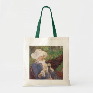 Lydia Haken in de Tuin bij Marly, Mary Cassatt Tote Bag