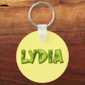 Lydia Name Kiwi Design Porte-clés (Recto)