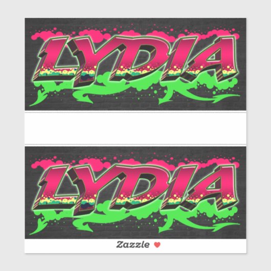 Lydia Vorname Name Graffiti Aufkleber Sticker (Vel)