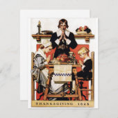 Lyendecker Kerstgebede Feestdagenkaart (Voorkant / Achterkant)