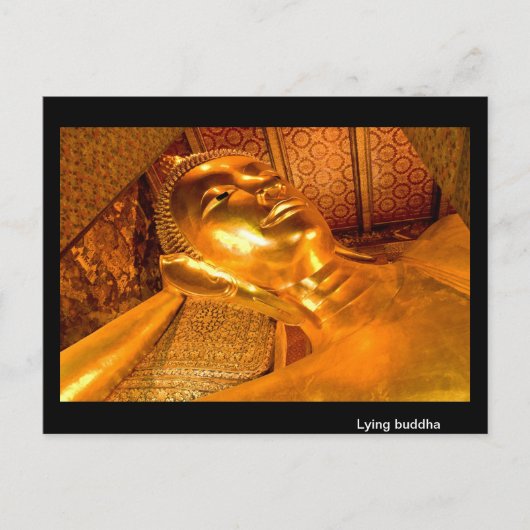 Lying Buddha Thailand Briefkaart (Voorkant)