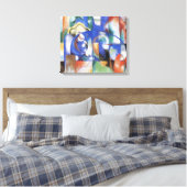 Lying Bull van Franz Marc,  Cubistische kunst Canvas Afdruk (Insitu (Slaapkamer))