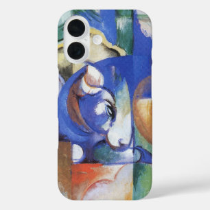 Lying Bull van Franz Marc, Cubistische kunst iPhone 16 Hoesje