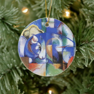 Lying Bull van Franz Marc,  Cubistische kunst Keramisch Ornament