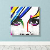 Lying Eyes Canvas Afdruk (Insitu (Houten vloer))