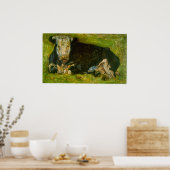 Lying Koe by Vincent van Gogh Poster (Keuken)