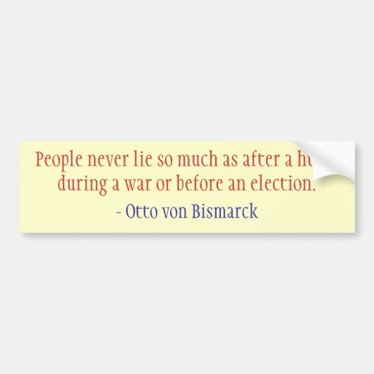 Lying People Bumpersticker (Voorkant)