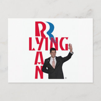 Lying Ryan Briefkaart