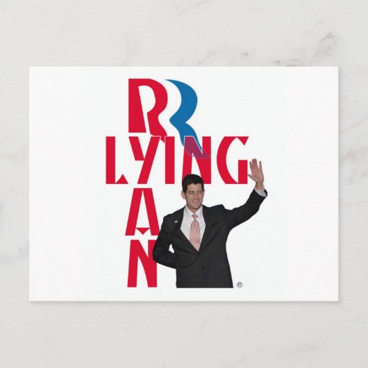 Lying Ryan Briefkaart (Voorkant)