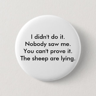 Lying Sheep Button