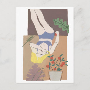 Lying Woman Briefkaart