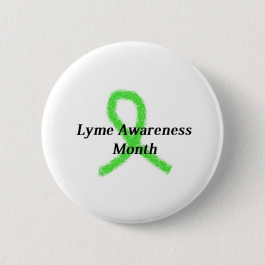 Lyme Awarenress Month Pin Ronde Button 5,7 Cm (Voorkant)