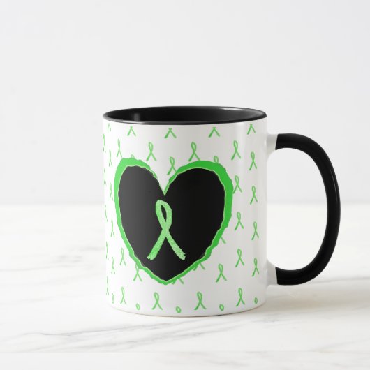 Lyme Disease Awareness Coffee Mok met Lyme lint (Rechts)