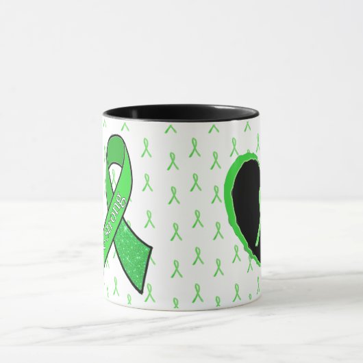 Lyme Disease Awareness Coffee Mok met Lyme lint (Midden)