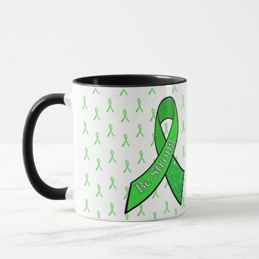 Lyme Disease Awareness Coffee Mok met Lyme lint (Links)
