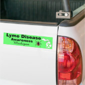 Lyme Disease Awareness Michigan Bumpersticker (Op Truck)