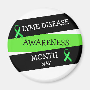 Lyme Disease Awareness Month Ribbon Magnet Magneet