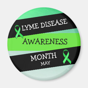 Lyme Disease Awareness Month Ribbon Magnet Magneet