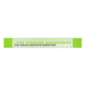 Lyme Disease Awareness Patroon Grosgrain Lint (Voorkant)