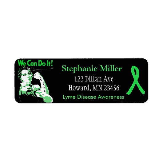 Lyme Disease awareness Return Address Labels (Voorkant)