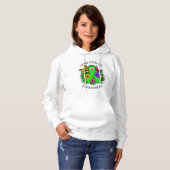 Lyme Disease Awareness Ribbon Hoodie (Voorkant volledig)