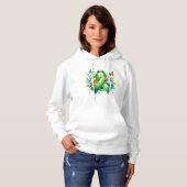 Lyme Disease Awareness Ribbon Hoodie (Voorkant volledig)