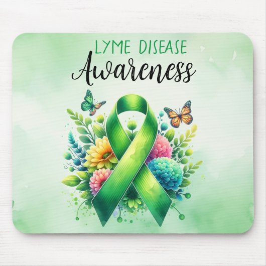 Lyme Disease Awareness Ribbon Muismat (Voorkant)