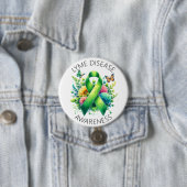 Lyme Disease Awareness Ribbon Ronde Button 7,6 Cm (In situ)