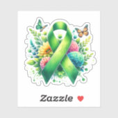 Lyme Disease Awareness Ribbon Sticker (Vel)