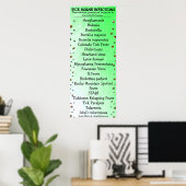 Lyme Disease Awareness Tick Poster (Thuiskantoor)