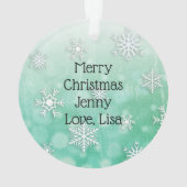 Lyme Disease Ribbon en Kerstmis Butterfly Ornament (achterkant)