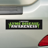 Lyme Disease Support Ribbon Bumpersticker (Op auto)