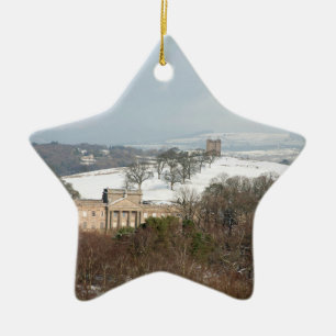 Lyme Hall en The Cage Winter Dank je foto Keramisch Ornament