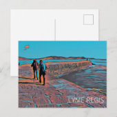 Lyme Regis Briefkaart (Voorkant / Achterkant)