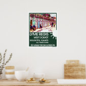 Lyme Regis Dorset England  British Holiday Poster (Keuken)