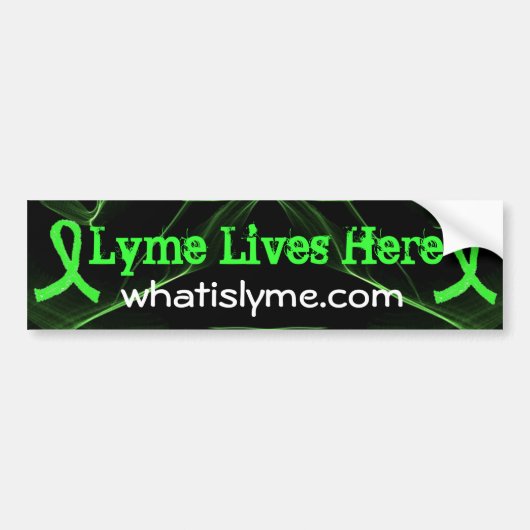 Lyme Vit Ici Lyme Sensibilisation Sticker (Devant)