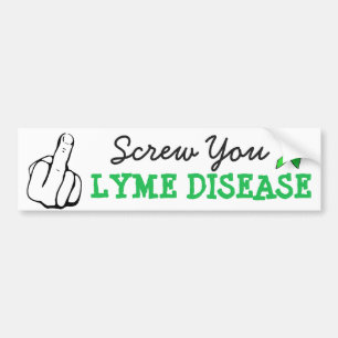 Lyme Ziekte Bewustzijn Bumpersticker Negeer Je