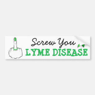 Lyme Ziekte Bewustzijn Bumpersticker Negeer Je