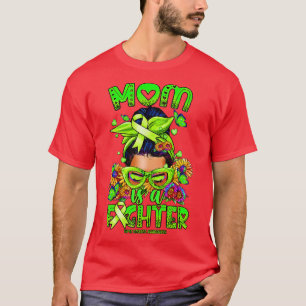 Lyme Ziekte Bewustzijn Moeder vechter rommelig bro T-shirt