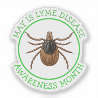 Lyme Ziekte Bewustzijnsmaand | Hertenteek  Sticker
