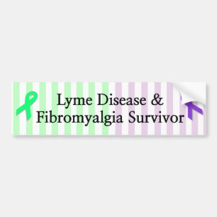 Lyme-ziekte & Fibromyalgie Overlevende Bumperstick Bumpersticker