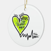 LymeAngels / Lyme Bites! Keramisch Ornament (Links)